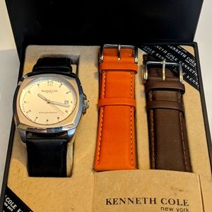 Kenneth Cole watch with two extra bands
